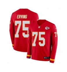 Men's Nike Kansas City Chiefs #75 Cameron Erving Limited Red Therma Long Sleeve NFL Jersey