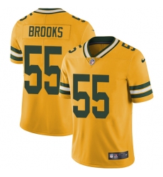 Youth Nike Green Bay Packers #55 Ahmad Brooks Limited Gold Rush Vapor Untouchable NFL Jersey