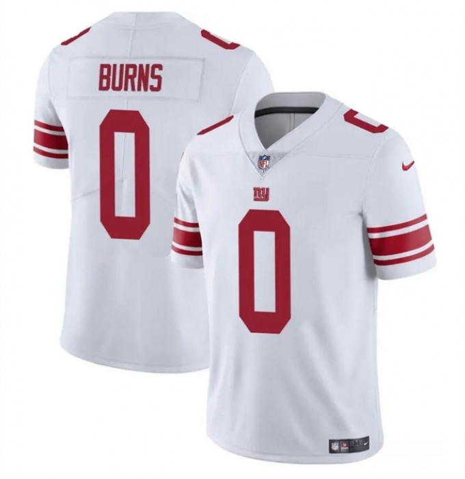 Men's New York Giants #0 Brian Burns White Vapor Untouchable Limited Football Stitched Jersey