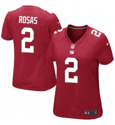 Women's Nike New York Giants #2 Aldrick Rosas Game Red Alternate NFL Jersey