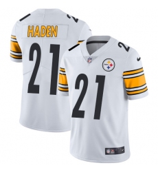 Youth Nike Pittsburgh Steelers #21 Joe Haden White Vapor Untouchable Limited Player NFL Jersey