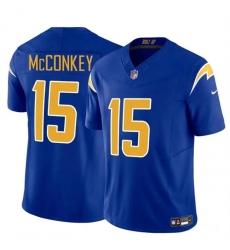 Youth Los Angeles Chargers #15 Ladd McConkey Royal 2024 Draft F.U.S.E Vapor Limited Football Stitched Jersey
