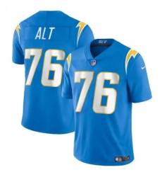 Youth Los Angeles Chargers #76 Joe Alt Light Blue 2024 Draft Vapor Limited Football Stitched Jersey