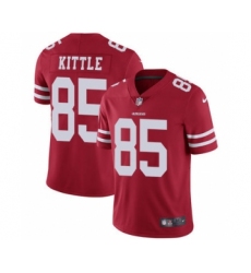 Nike 49ers #85 George Kittle Red Team Color Men's Stitched NFL Vapor Untouchable Limited Jersey