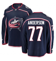 Youth Columbus Blue Jackets #77 Josh Anderson Fanatics Branded Navy Blue Home Breakaway NHL Jersey