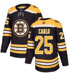 Youth Adidas Boston Bruins #25 Brandon Carlo Premier Black Home NHL Jersey