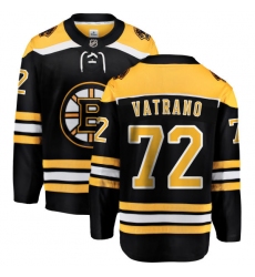 Youth Boston Bruins #72 Frank Vatrano Authentic Black Home Fanatics Branded Breakaway NHL Jersey