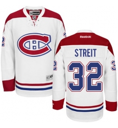 Women's Reebok Montreal Canadiens #32 Mark Streit Authentic White Away NHL Jersey