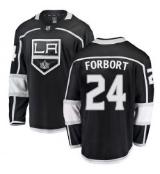 Men's Los Angeles Kings #24 Derek Forbort Authentic Black Home Fanatics Branded Breakaway NHL Jersey