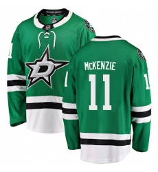 Men's Dallas Stars #11 Curtis McKenzie Authentic Green Home Fanatics Branded Breakaway NHL Jersey