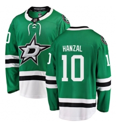 Men's Dallas Stars #10 Martin Hanzal Authentic Green Home Fanatics Branded Breakaway NHL Jersey