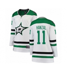 Women's Dallas Stars #11 Martin Hanzal Authentic White Away Fanatics Branded Breakaway NHL Jersey