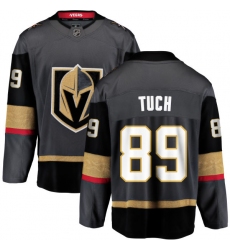 Youth Vegas Golden Knights #89 Alex Tuch Authentic Black Home Fanatics Branded Breakaway NHL Jersey