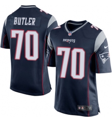 Men's Nike New England Patriots #70 Adam Butler Game Navy Blue Team Color NFL Jersey