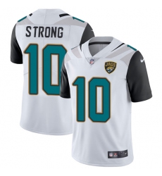 Men's Nike Jacksonville Jaguars #10 Jaelen Strong White Vapor Untouchable Limited Player NFL Jersey