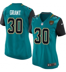 Women's Nike Jacksonville Jaguars #30 Corey Grant Game Teal Green Team Color NFL Jersey