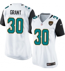 Women's Nike Jacksonville Jaguars #30 Corey Grant Game White NFL Jersey