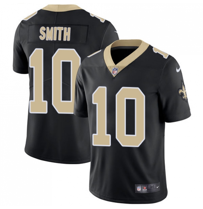 Men's Nike New Orleans Saints #10 Tre'Quan Smith Black Team Color Vapor Untouchable Limited Player NFL Jersey