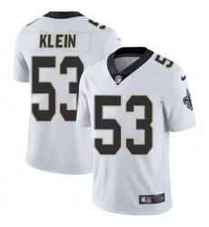 Youth Nike New Orleans Saints #53 A.J. Klein White Vapor Untouchable Limited Player NFL Jersey