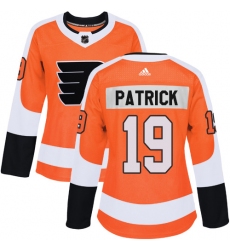 Women's Adidas Philadelphia Flyers #19 Nolan Patrick Authentic Orange Home NHL Jersey