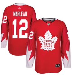 Men's Adidas Toronto Maple Leafs #12 Patrick Marleau Premier Red Alternate NHL Jersey