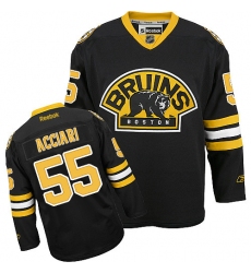 Men's Reebok Boston Bruins #55 Noel Acciari Premier Black Third NHL Jersey