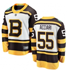 Youth Boston Bruins #55 Noel Acciari White 2019 Winter Classic Fanatics Branded Breakaway NHL Jersey