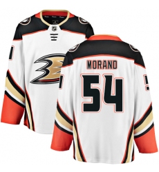 Youth Anaheim Ducks #54 Antoine Morand Fanatics Branded White Away Breakaway NHL Jersey