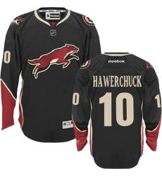 Women's Reebok Arizona Coyotes #10 Dale Hawerchuck Authentic Black Third NHL Jersey