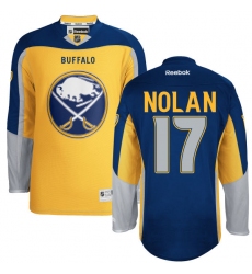 Women's Reebok Buffalo Sabres #17 Jordan Nolan Authentic Gold Third NHL Jersey