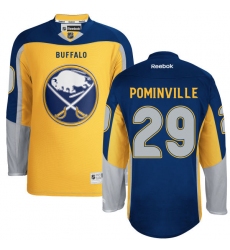 Youth Reebok Buffalo Sabres #29 Jason Pominville Authentic Gold Third NHL Jersey