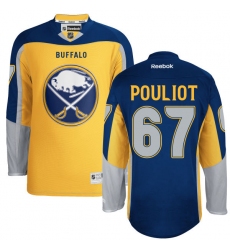 Men's Reebok Buffalo Sabres #67 Benoit Pouliot Authentic Gold New Third NHL Jersey