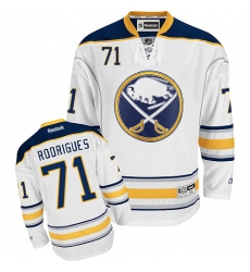 Youth Reebok Buffalo Sabres #71 Evan Rodrigues Authentic White Away NHL Jersey