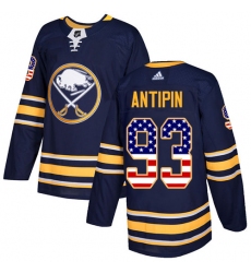 Youth Adidas Buffalo Sabres #93 Victor Antipin Authentic Navy Blue USA Flag Fashion NHL Jersey