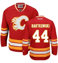 Women's Reebok Calgary Flames #44 Matt Bartkowski Authentic Red Third NHL Jersey