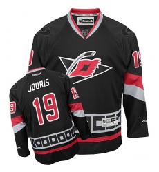Women's Reebok Carolina Hurricanes #19 Josh Jooris Authentic Black Third NHL Jersey