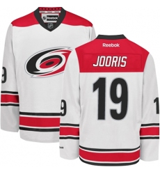 Women's Reebok Carolina Hurricanes #19 Josh Jooris Authentic White Away NHL Jersey