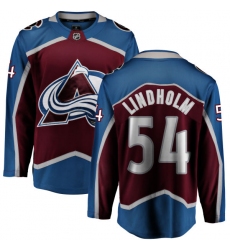 Men's Colorado Avalanche #54 Anton Lindholm Fanatics Branded Maroon Home Breakaway NHL Jersey