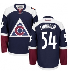 Men's Reebok Colorado Avalanche #54 Anton Lindholm Premier Blue Third NHL Jersey
