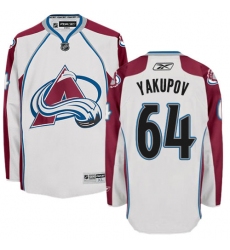 Men's Reebok Colorado Avalanche #64 Nail Yakupov Authentic White Away NHL Jersey