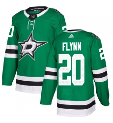 Men's Adidas Dallas Stars #20 Brian Flynn Premier Green Home NHL Jersey