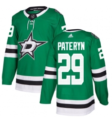 Men's Adidas Dallas Stars #29 Greg Pateryn Authentic Green Home NHL Jersey