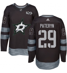 Men's Adidas Dallas Stars #29 Greg Pateryn Premier Black 1917-2017 100th Anniversary NHL Jersey