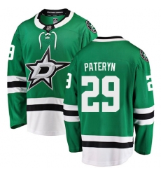 Men's Dallas Stars #29 Greg Pateryn Authentic Green Home Fanatics Branded Breakaway NHL Jersey