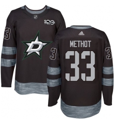 Men's Adidas Dallas Stars #33 Marc Methot Authentic Black 1917-2017 100th Anniversary NHL Jersey
