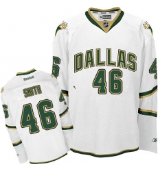 Men's Reebok Dallas Stars #46 Gemel Smith Premier White Third NHL Jersey