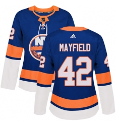 Women's Adidas New York Islanders #42 Scott Mayfield Authentic Royal Blue Home NHL Jersey