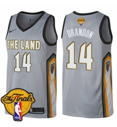 Women's Nike Cleveland Cavaliers #14 Terrell Brandon Swingman Gray 2018 NBA Finals Bound NBA Jersey - City Edition