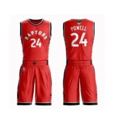 Youth Toronto Raptors #24 Norman Powell Swingman Red 2019 Basketball Finals Bound Suit Jersey - Icon Edition