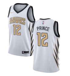 Youth Nike Atlanta Hawks #12 Taurean Prince Swingman White NBA Jersey - City Edition